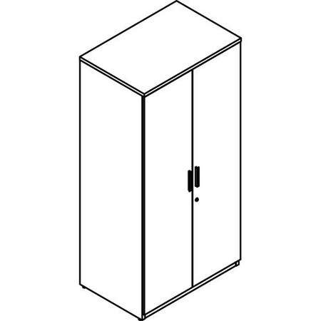 Groupe Lacasse Storage Cabinet, Laminate Doors, 36inWx24inDx73-3/8inH, Sahara LASM1CS243673BR